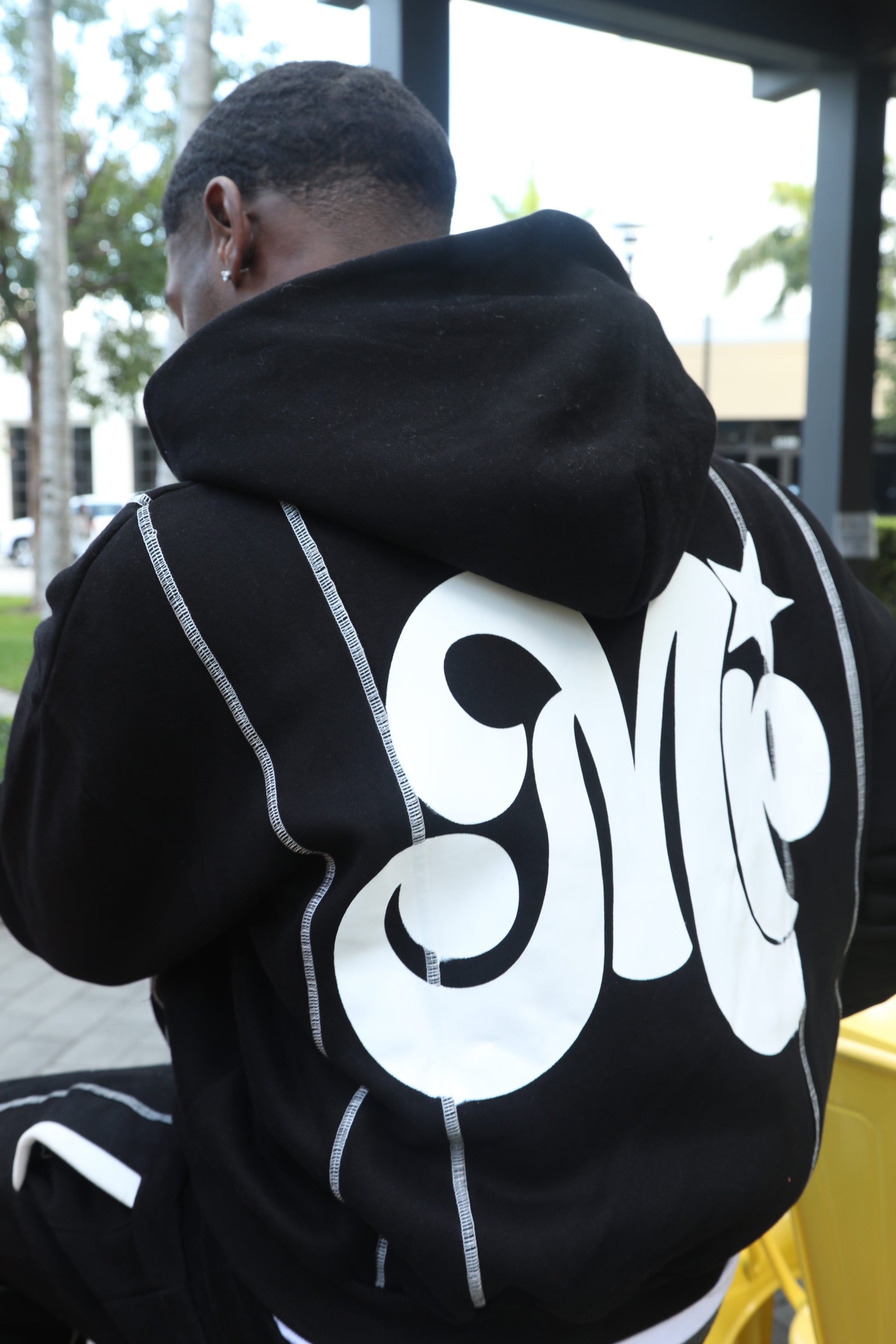 Essential Black Street Hoodie